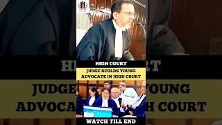 Judge Scolds Young Advocate in High Court #judge #advocate #highcourt #shortvideo