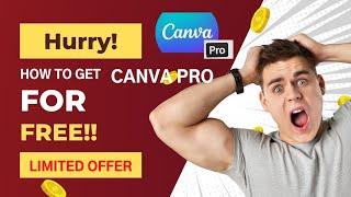 How to get Canva Pro for free | Free for lifetime...