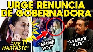 VIERNES ALERTA MORENA! GOBERNADORA 4T COMETE TERRIBLE ERROR. EXIGEN RENUNCIA INMEDIATA. DRA MOLESTA