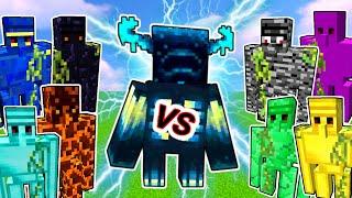 Warden Vs. All Golems in Minecraft