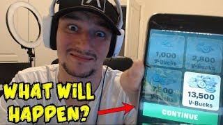 I tried using a "FREE V-BUCKS" scam website..