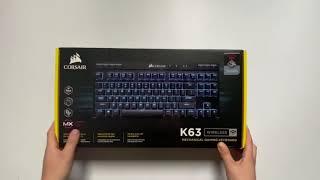 Corsair K63 Wireless Gaming Keyboard Lapboard Combo Hands-on