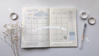 ️ journal with me | soft + minimal aesthetic, planning for april