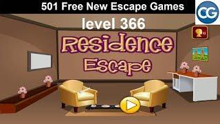 [Walkthrough] 501 Free New Escape Games level 366 - Residence escape - Complete Game