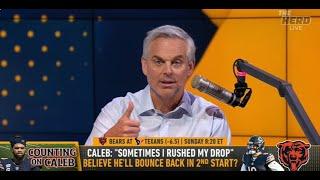 THE HERD | Colin Cowherd STUNS Caleb Williams Needs To STOP Playing Backyard Ball With Chicago Bears