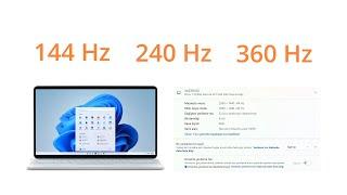 Monitör 144 Hz Ayarlama (Windows 11)
