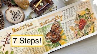 7 Step Watercolor Layout for Your Nature Journal!