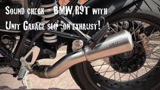 Unit Garage exhaust on  BMW R9T - sound check!