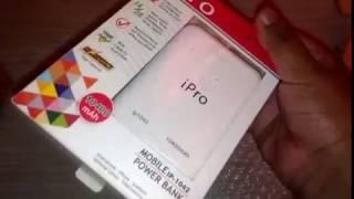 Ipro IP1042 10400 mAh Power Bank Unboxing   |Fllipkart