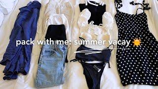 PACK WITH ME: Summer Vacation 2024 (CARRY ON ONLY) ️  packing rimowa cabin suitcase & personal item