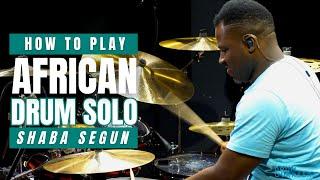 Shaba Segun Plays African Drum Solo - Live at Drum Quarters