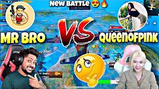 Mr Bro Vs Queenofpink || New Super Battle In Erangel Map || Pubgmobile Sri Lanka || BOMTA gaming