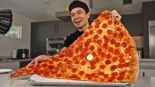 7,780 calorie MASSIVE Slice of Pizza Challenge (36")