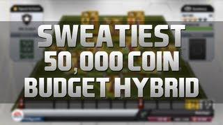 SWEATIEST SQUAD EVER? | 50,000 COIN BUDGET HYBRID SQUAD BUILDER | FIFA 13 Ultimate Team