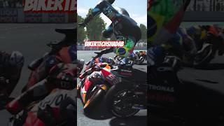 Bike Racing Accident  #shorts #viral #shortvideo #youtubeshorts #short @HondaRacingHRC #honda