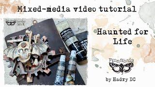 Mixed-media Ornament - Haunted for Life by @HadryDCMixedMedia