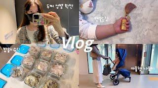 vlog | 21주 임산부 드디어 두찌 성별 확인!!, 돌켓팅 탯줄도장 언박싱, 밥솥칸막이 이유식하기, 아울렛 나들이, 9개월 아기