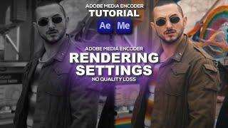 how I export my edits  ; rendering settings ; adobe media encoder tutorial