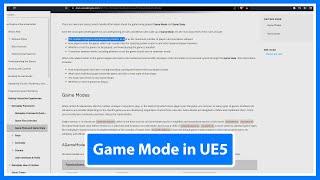 Game Mode Blueprint in Unreal Engine 5 (Part 43)