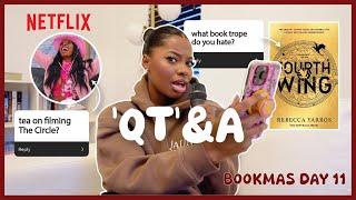 Answering questions about books, being on Netflix & my career | BOOKMAS DAY 11