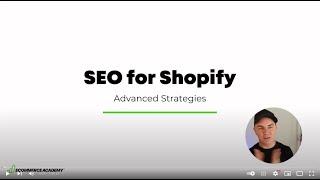 SEO for Shopify Masterclass [LIVE STREAM]