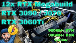 RTX Megabuild 12x RTX 3090 3070 3060Ti Mining Rig