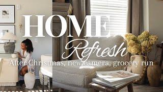 VLOG | HOME RESET after Christmas, new camera, healthy grocery, goals for 2025, decorating ideas