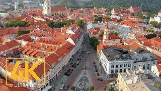 Vilnius, the Capital of Lithuania - 4K Urban Life Relax Video - European Cities