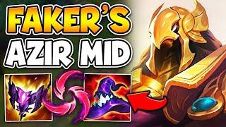 I COPIED FAKER'S AZIR MID BUILD AND IT'S 100% BROKEN (SOLDIERS ARE CRACKED)