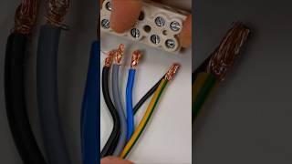 Crimping wire end ferrules #electrician #electrical engineering #electronics