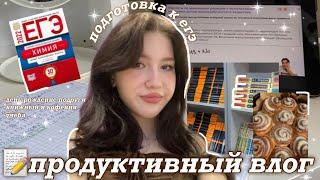 VLOG | продуктивный день*study with me* | подготовка к егэ, учёба в кофейне, день рождение подруги