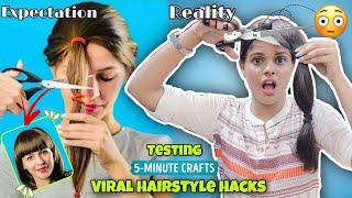 TESTING OUT VIRAL HAIRSTYLE HACKS by 5 minute crafts | Jenni's Hacks