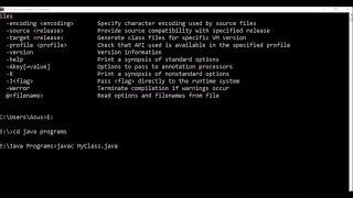 How to Compile and Run Java Programs using Command Prompt