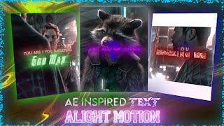 AE Inspired Text Animation|| Alight Motion || @Wedits_6 #fyp #textanimation