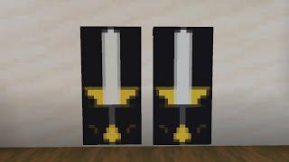 BANNER DESIGN (SWORD) PART 1 #minecraft #shorts