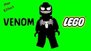 Футаж Venom lego на зеленом фоне/Venom lego footage on a green  screen