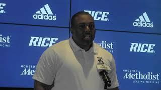 Rice Media Day -- Offensive Coordinator Jerry Mack