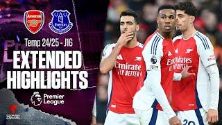 Arsenal vs. Everton | Highlights Premier League | Jornada 16 | Telemundo Deportes