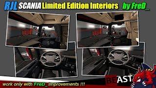 ETS2 (1.31) | tuning mod "RJL Scania Limited Edition Interiors" by FreD (16.07.2018) - review