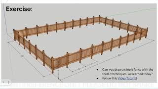 LANHT9 SketchUp Pro Tutorial Week04: Fence