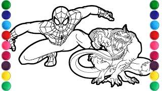 Spiderman vs Lizard final battle/Coloring The Amazing Spider-Man/Clarx - Zig Zag [NCS Release]