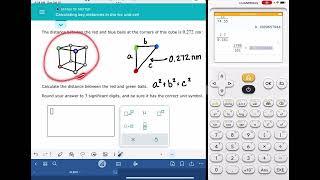 ALEKS: Calculating key distances in the fcc unit cell