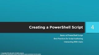 PowerShell Master Class - PowerShell Scripting