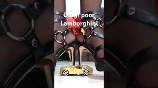 Crushing crunchy & soft things | high heels vs #lamborghini car #crush #odlysatisfying #asmr #shorts