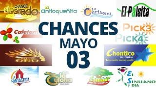 Resultados del Chance del Martes 3 de Mayo de 2022 | Loterias 