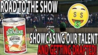 MLB THE SHOW 17 RTTS! SHOW CASE GAMES GET US DRAFTED! EPISODE 3