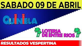 Resultados Quinielas Vespertinas de Córdoba y Entre Ríos, Sábado 9 de Abril