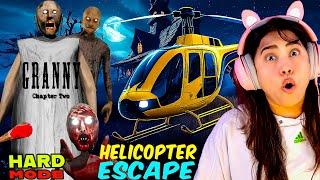 HELICOPTER ESCAPE IN HARD MODE GRANNY & GRANDPA HOUSE | GRANNY CHAPTER 2