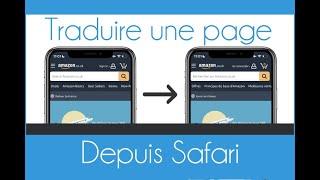 2 méthodes pour traduire une page web depuis Safari