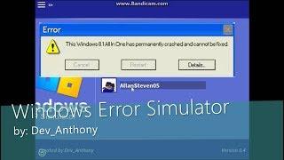 Destroying Windows XP in Roblox? - Windows Error Simulator by Dev_Anthony